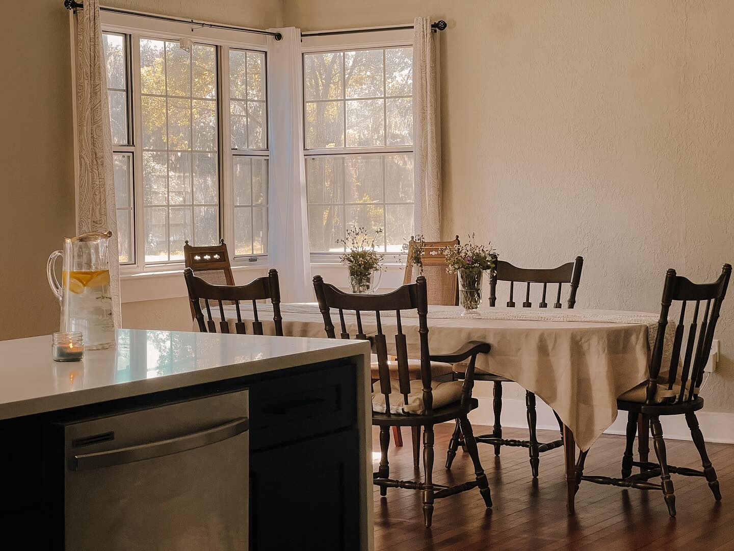 A beautifully set dining table ready for a shared meal